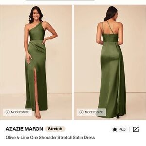 Azazie Olive Green Dress